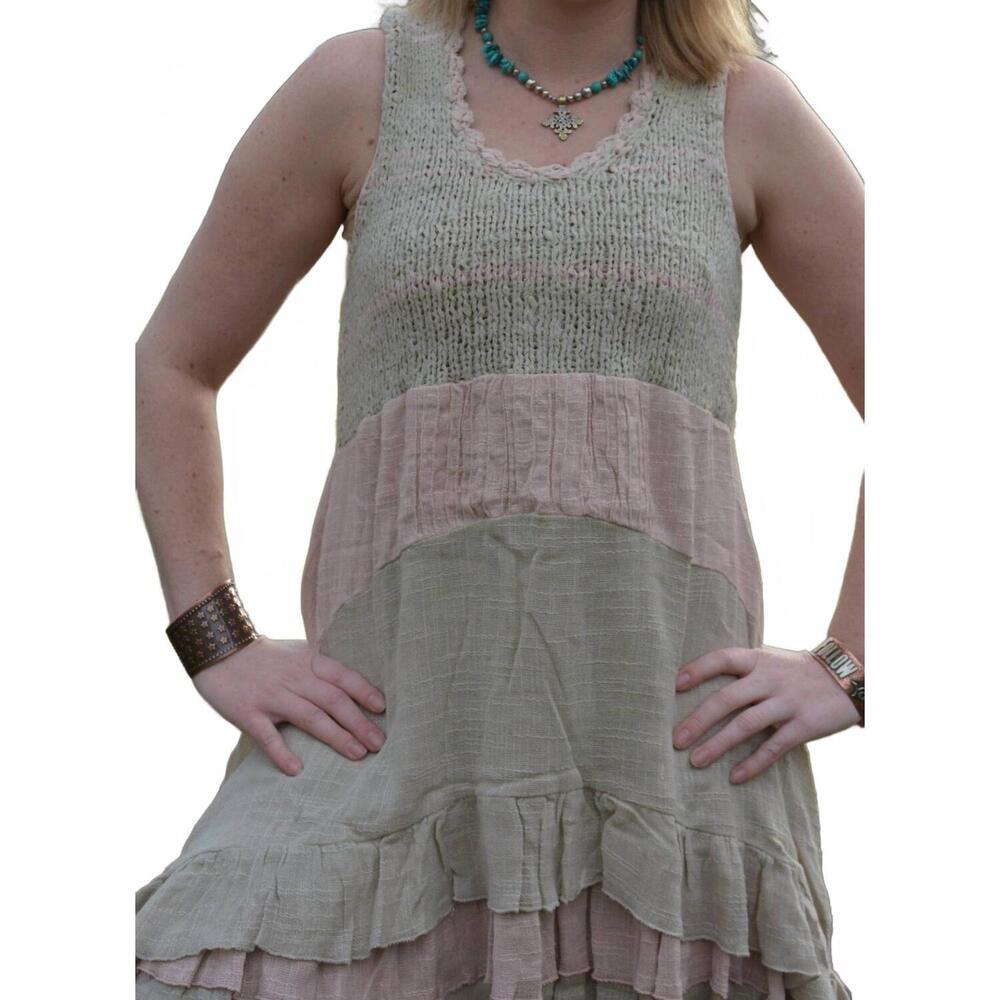 NEW R CINCO RANCH head up boho dress in multi